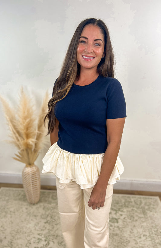 Mariner Peplum Top