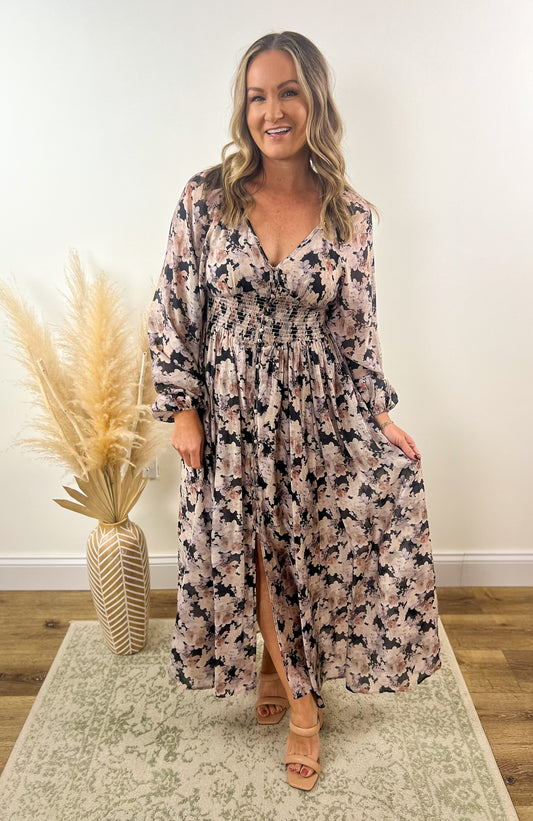 Midnight Floral Maxi Dress