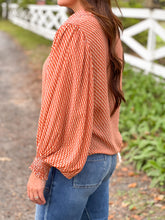 Load image into Gallery viewer, Go with the Flow Blouse- Rust