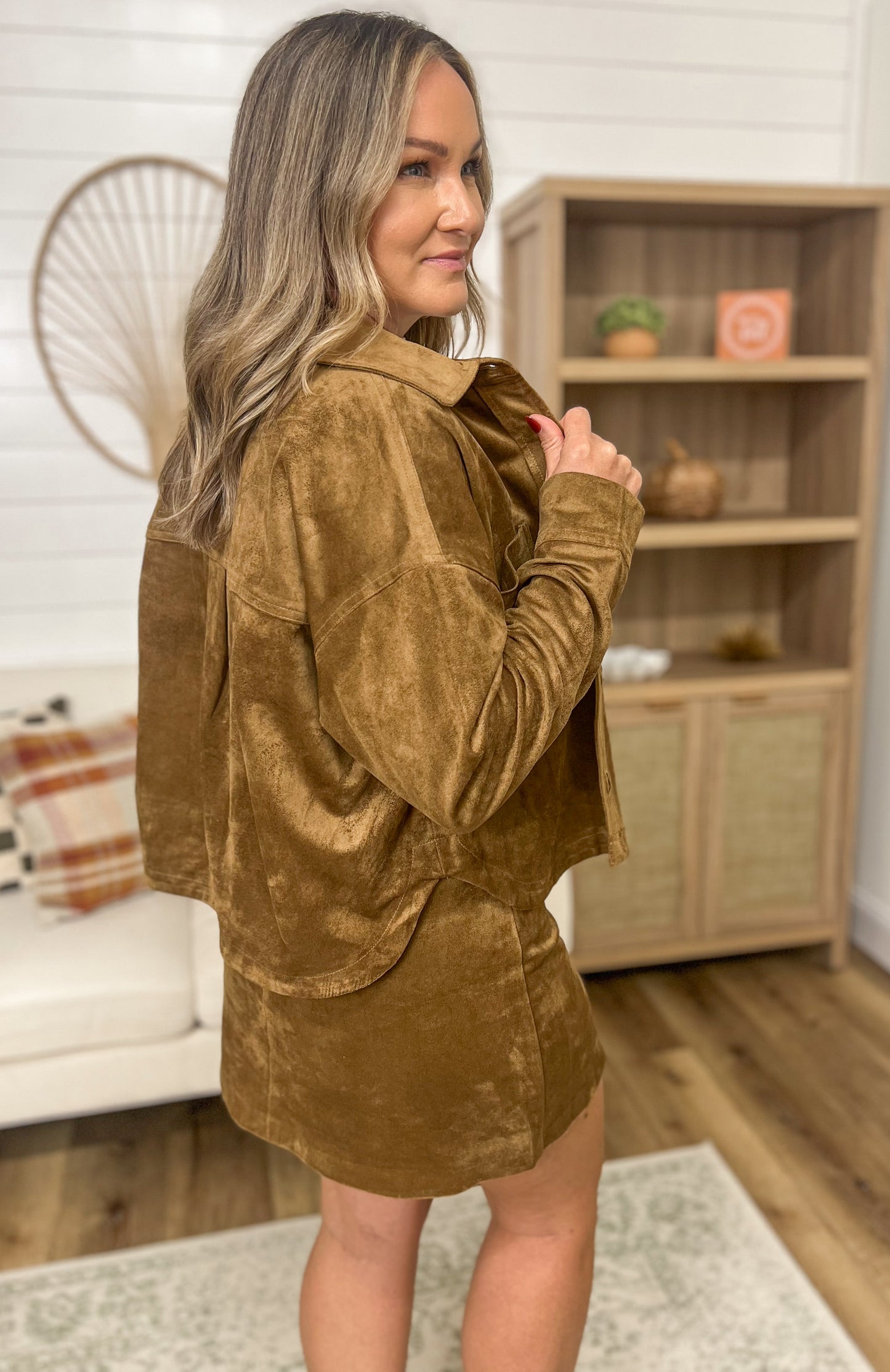 Z SUPPLY All Day Cropped Suede Jacket