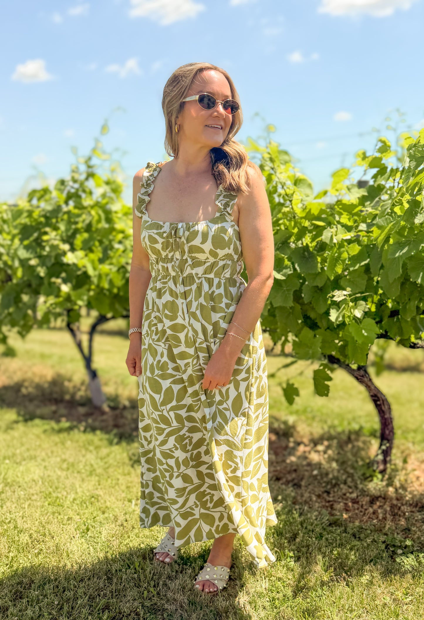 Kiwi Coast Midi Dress