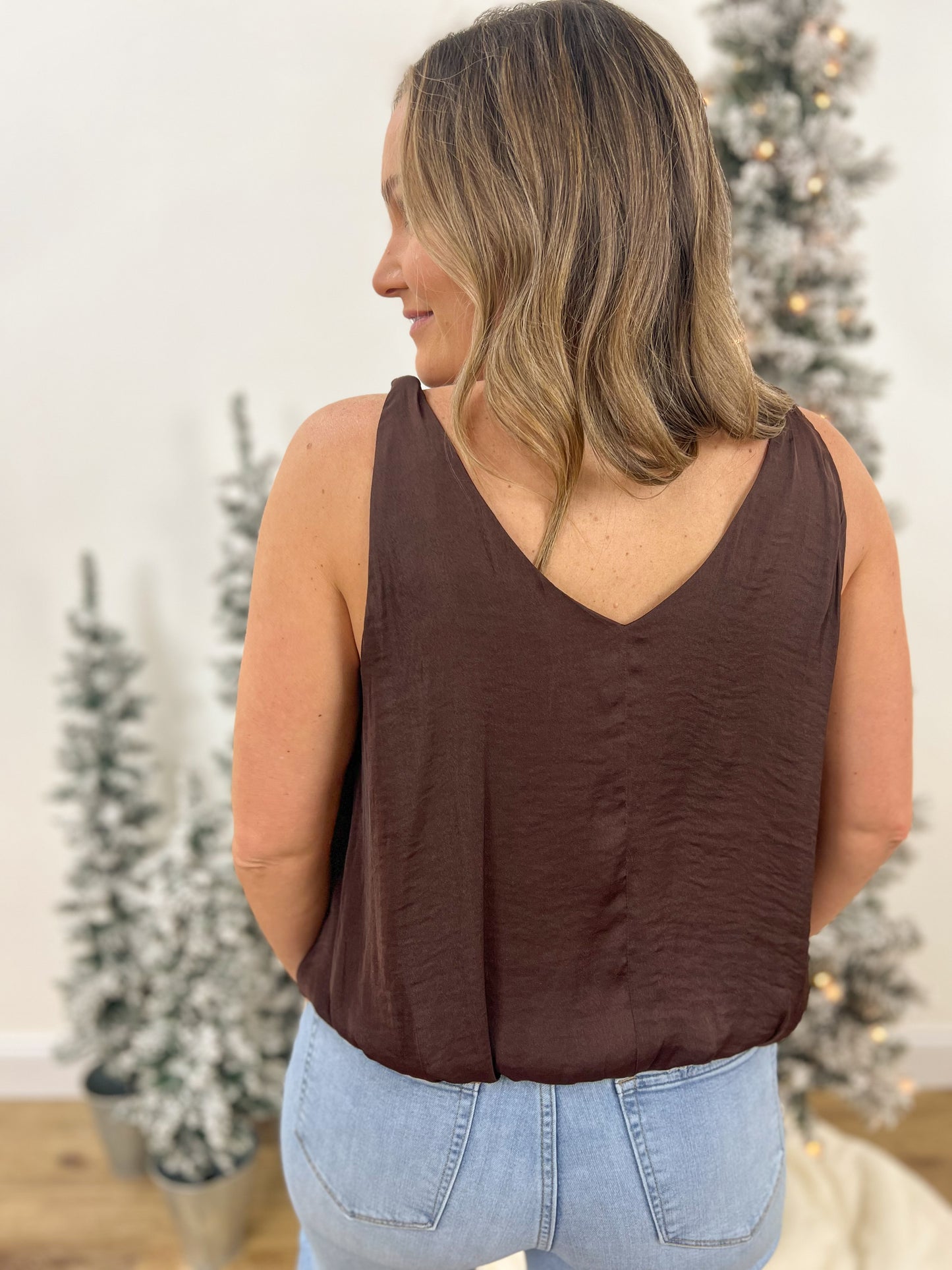 Satin Cocoa Camisole