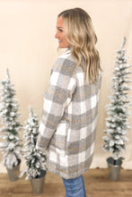 Load image into Gallery viewer, Plaid Love Fuzzy Coat