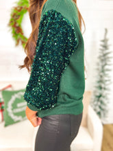 Load image into Gallery viewer, Sequin Sleeve Sweater