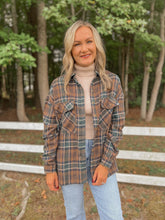 Load image into Gallery viewer, Mocha Plaid Shacket (S-L)