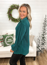 Load image into Gallery viewer, Emerald Plisse Top (S-2X)