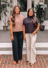 Load image into Gallery viewer, Mock Neck Short Sleeve Sweater