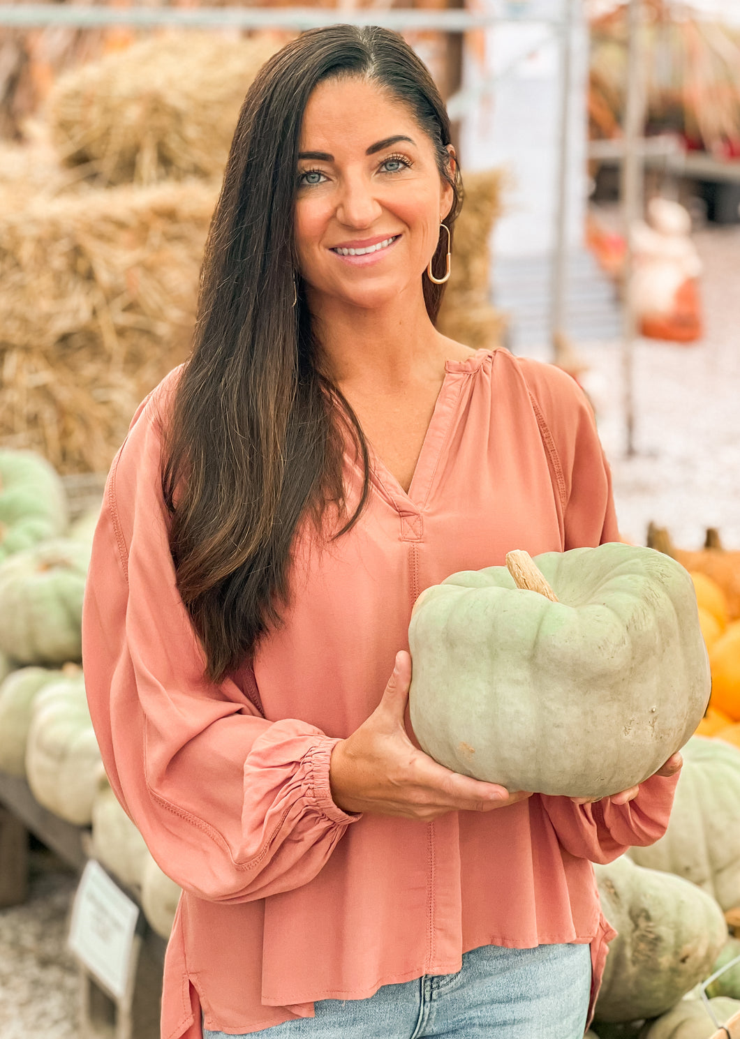 Sunset Peasant Top