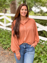 Load image into Gallery viewer, Go with the Flow Blouse- Rust