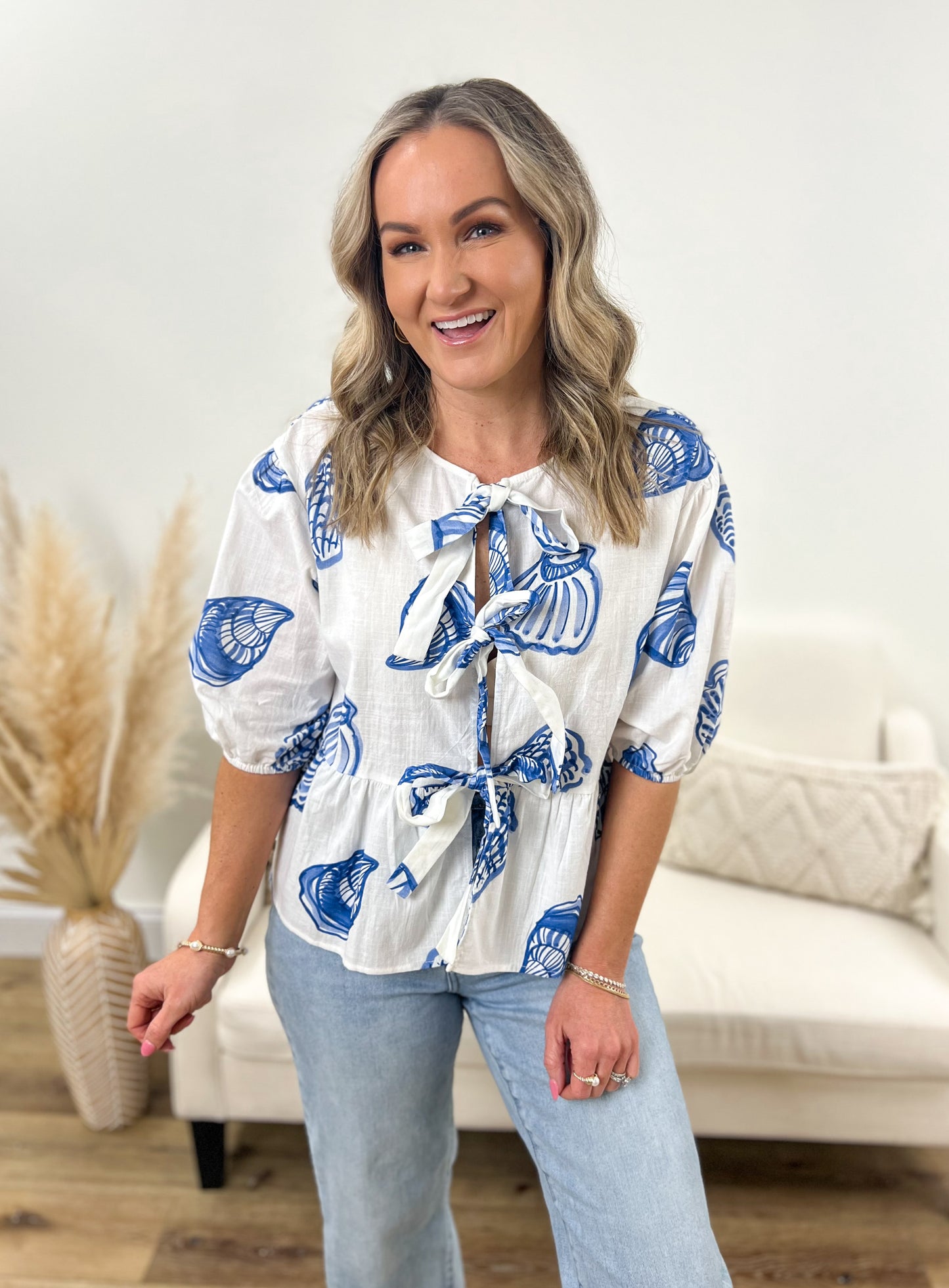 Shelly Tie Top