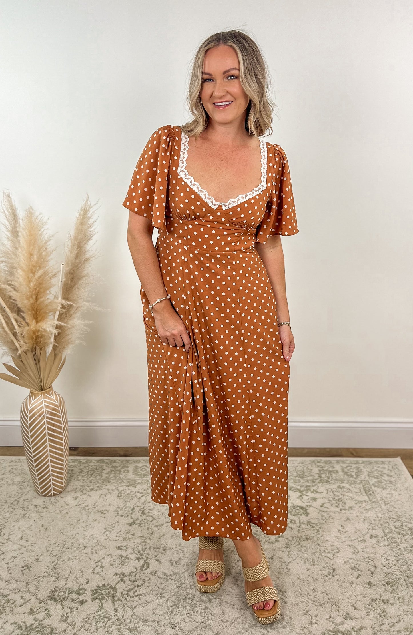 Caramel Dots Dress