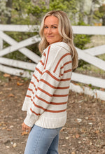 Load image into Gallery viewer, Striped Collared Sweater