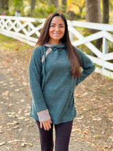 Load image into Gallery viewer, Brushed Waffle Contrast Hoodie (S-3X)