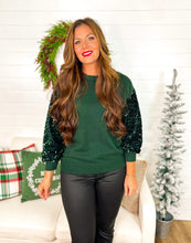 Load image into Gallery viewer, Sequin Sleeve Sweater