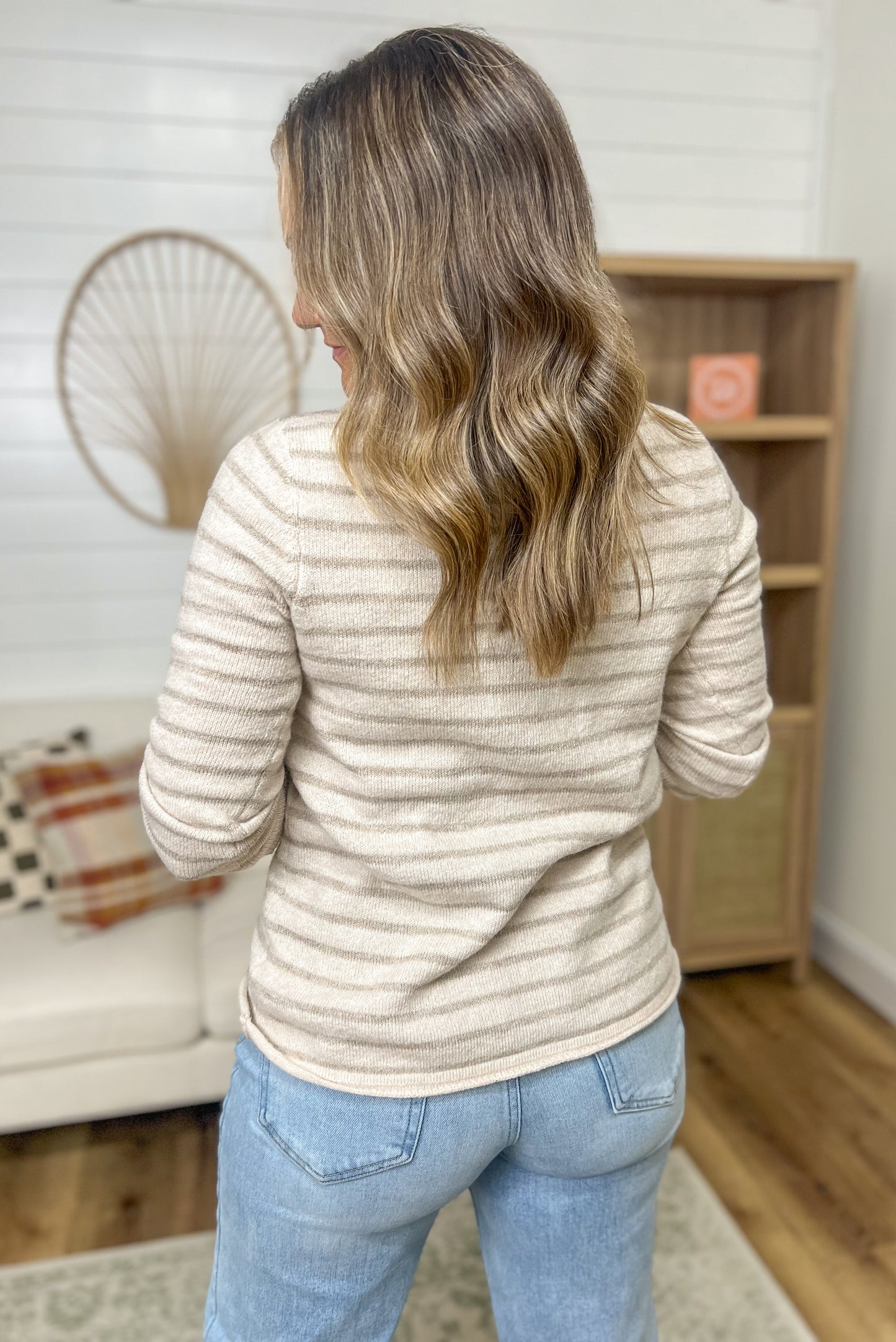 Oatmeal Stripes Sweater
