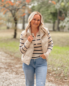 Cropped Puffer Vest