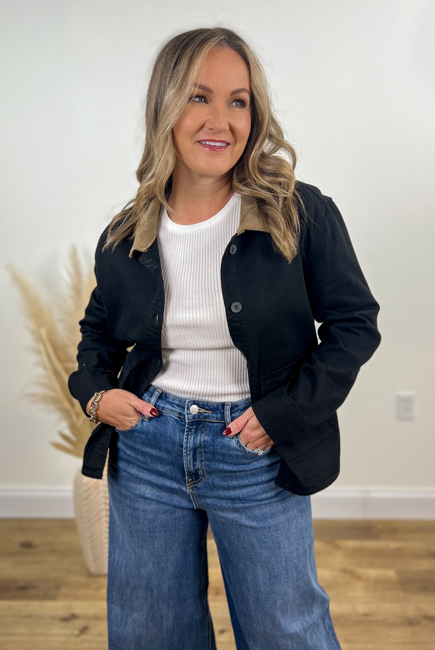 Corduroy Collar Barn Jacket