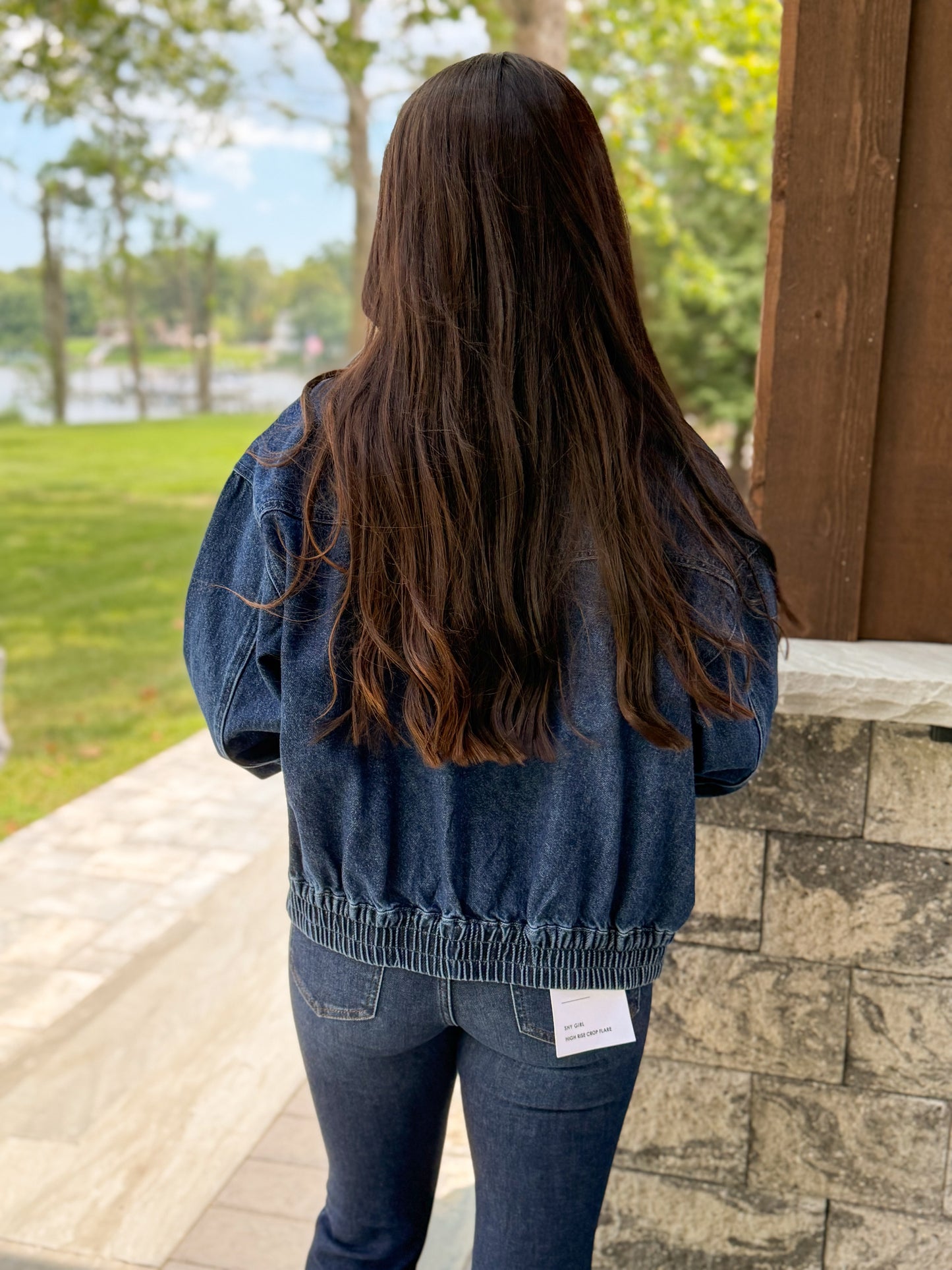 Daze Denim Funnel Neck Jacket