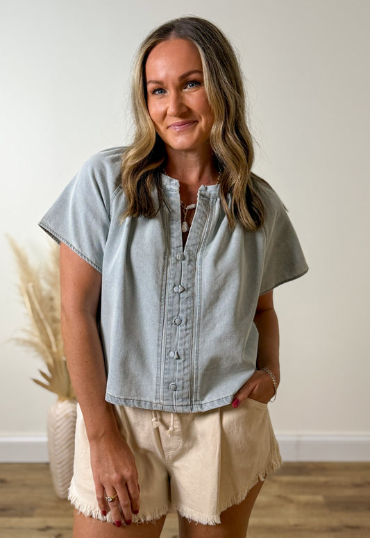 Denim Darling Top