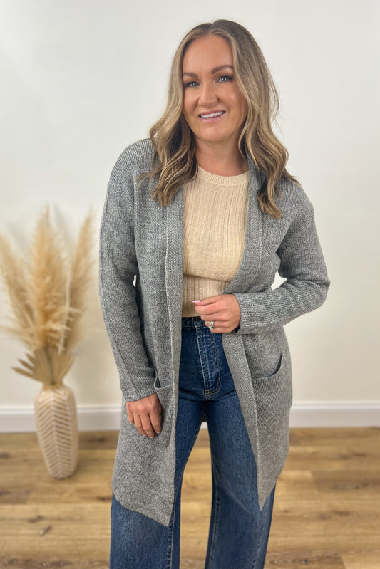 Charcoal Cozy Cardigan