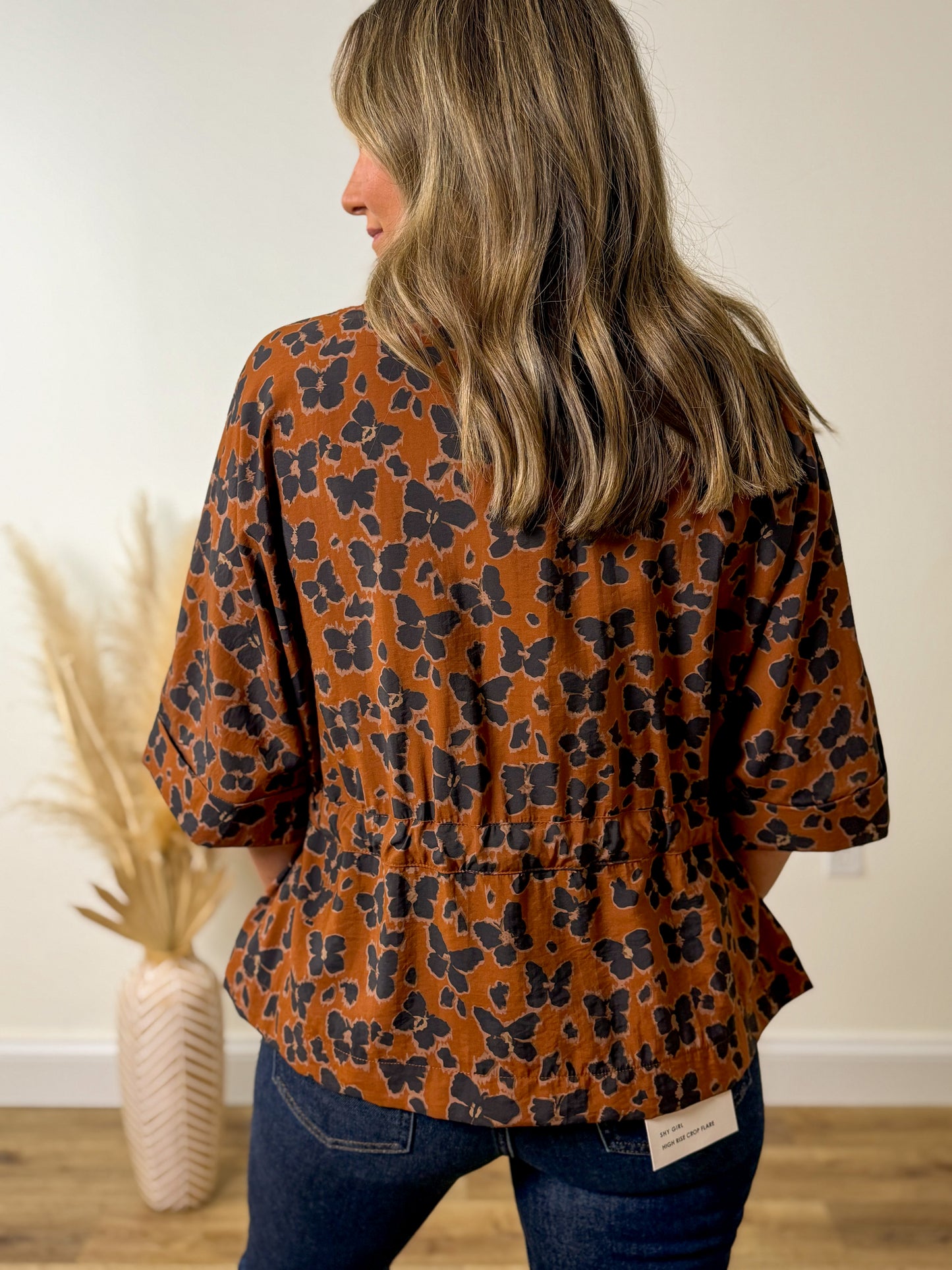 Caramel Bloom Blouse
