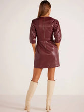 Load image into Gallery viewer, MINKPINK Kiara Vegan Leather Mini Dress
