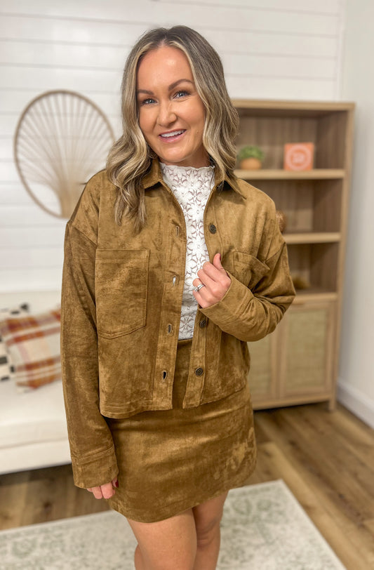 Z SUPPLY All Day Cropped Suede Jacket