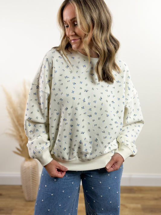 Dainty Floral Sweatshirt