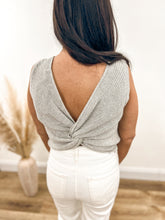 Load image into Gallery viewer, Twist Back Sweater Tank