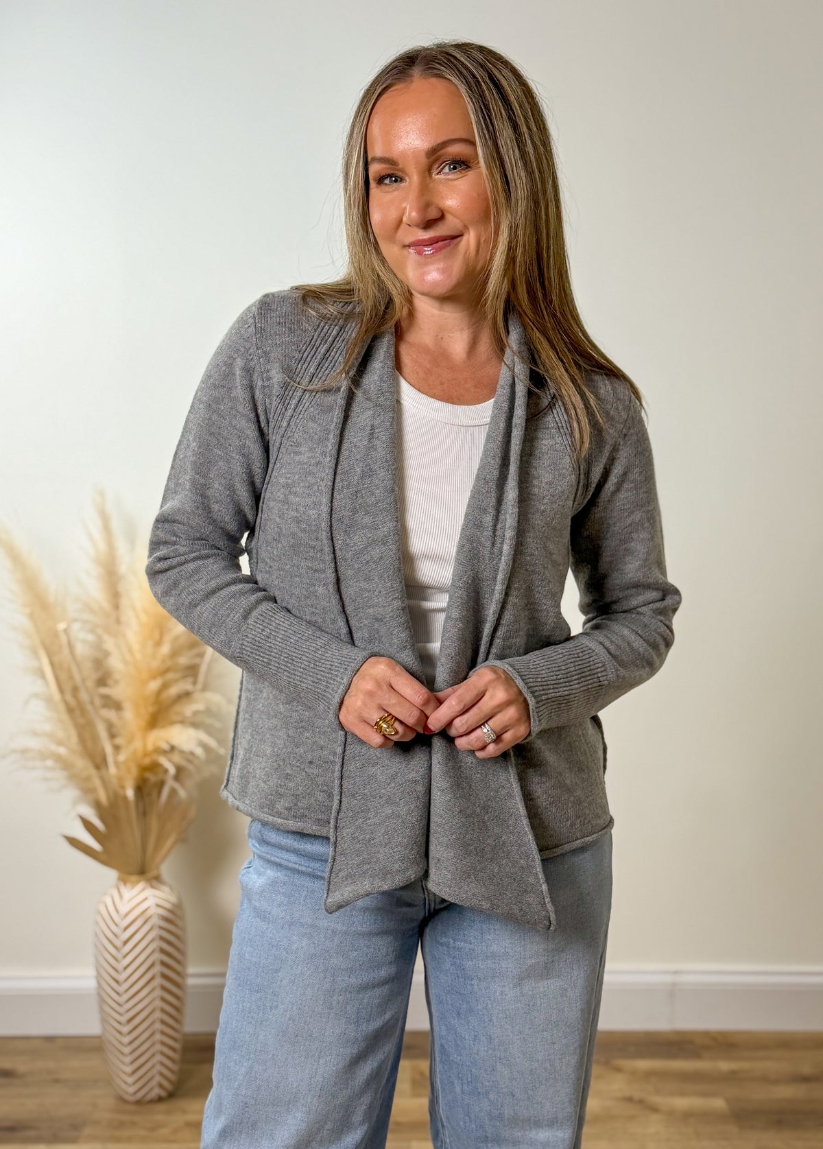 Sunday Morning Cardigan- Grey