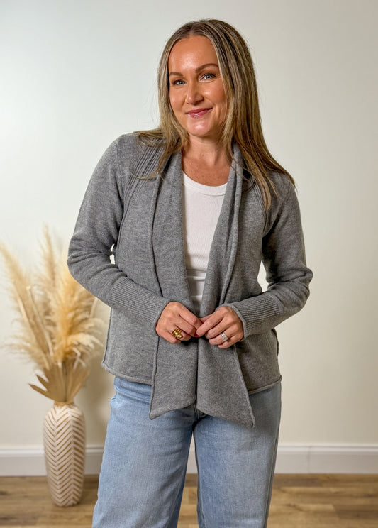 Sunday Morning Cardigan- Grey