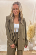 Load image into Gallery viewer, FINAL SALE - Olive Suit Jacket