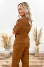 Load image into Gallery viewer, Camel Corduroy Jumpsuit