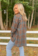 Load image into Gallery viewer, Mocha Plaid Shacket (S-L)