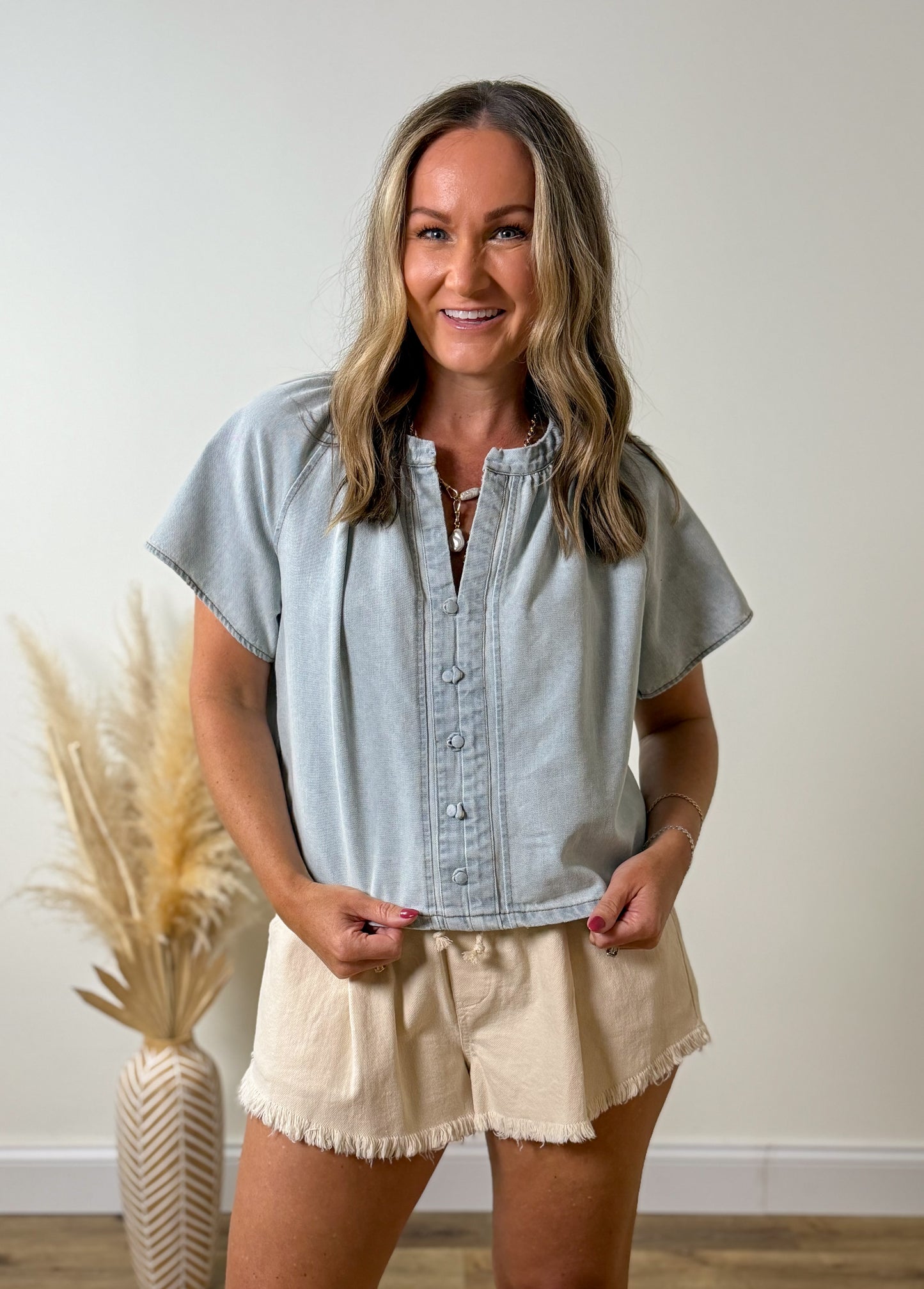 Denim Darling Top