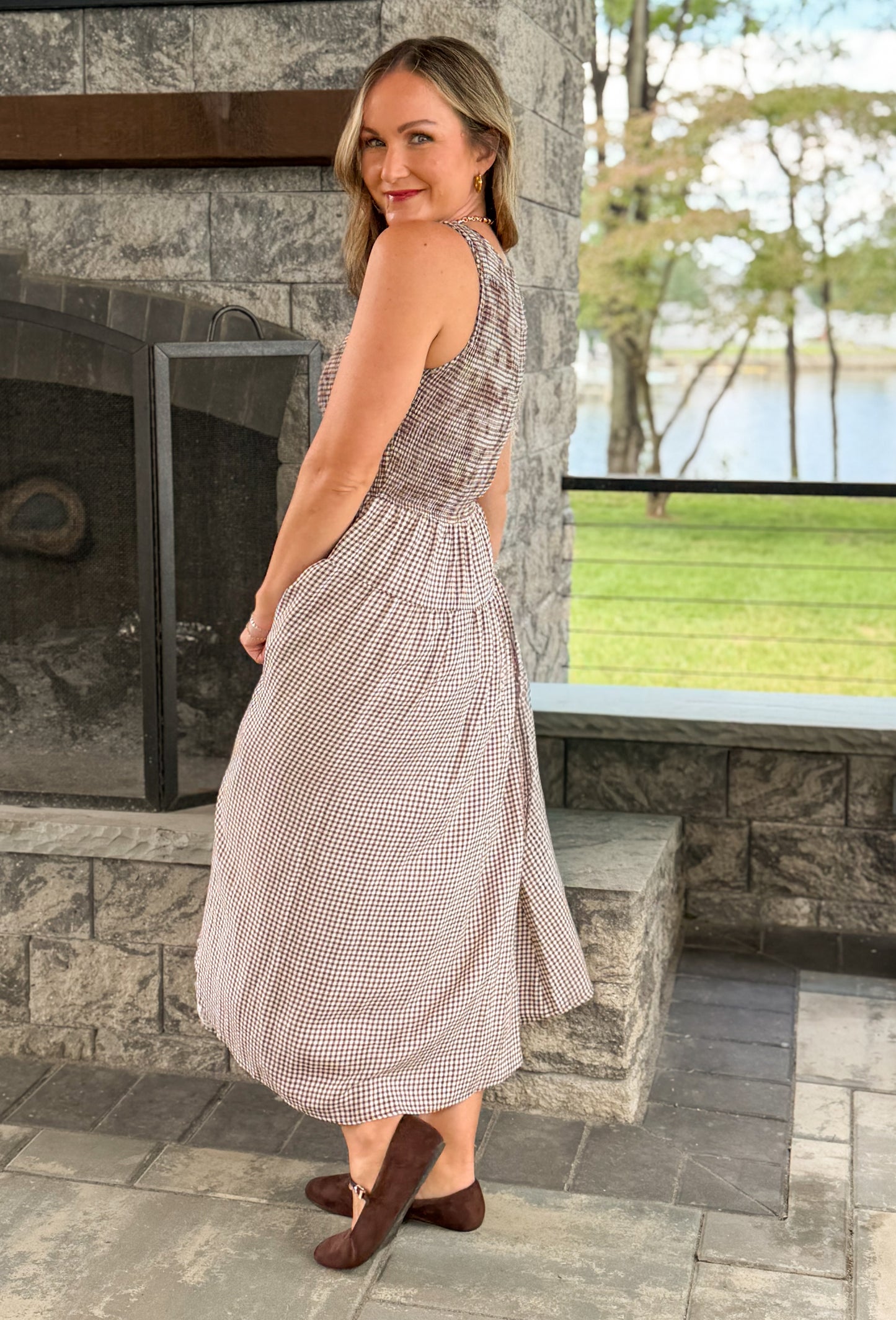 Gabby Gingham Dress