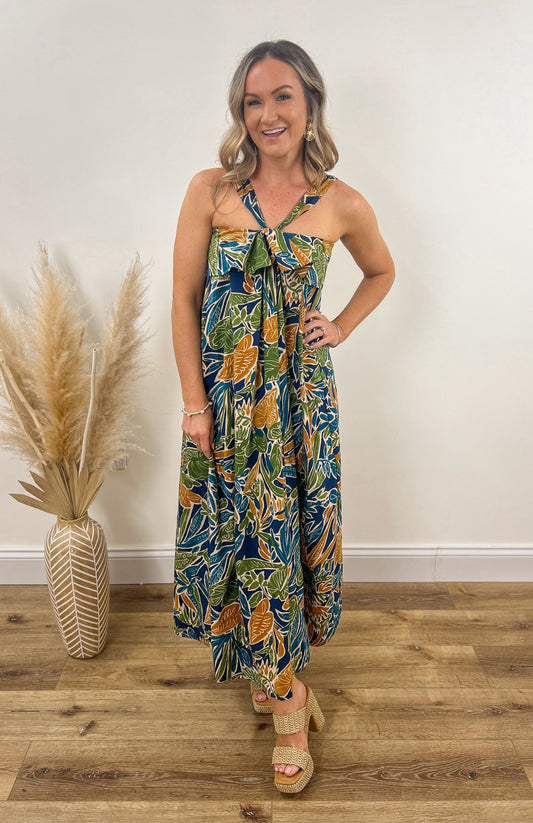 Havana Halter Maxi Dress