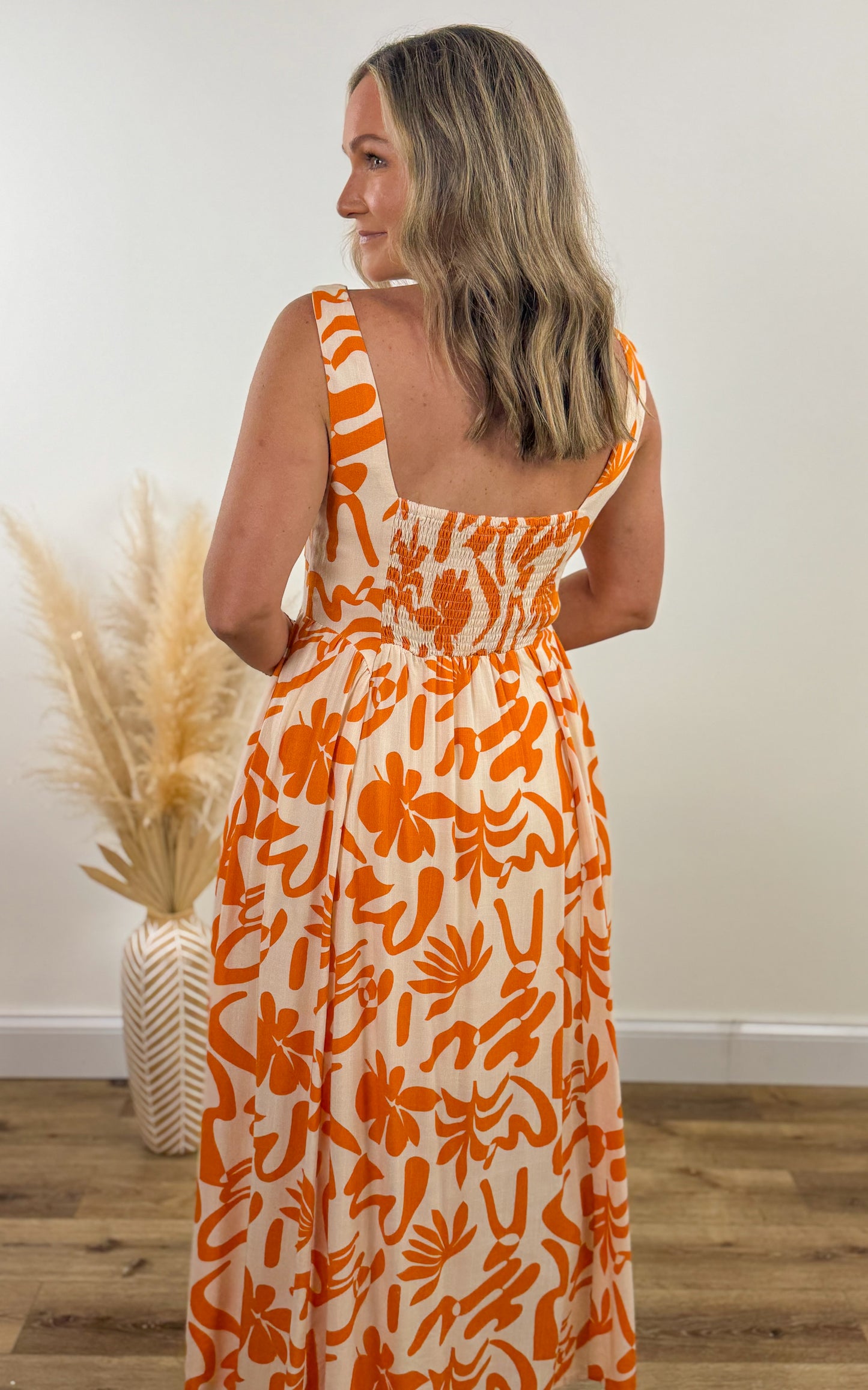 FINAL SALE - Creamsicle Midi Dress