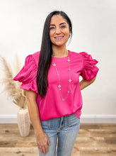 Load image into Gallery viewer, Draped in Pink Blouse