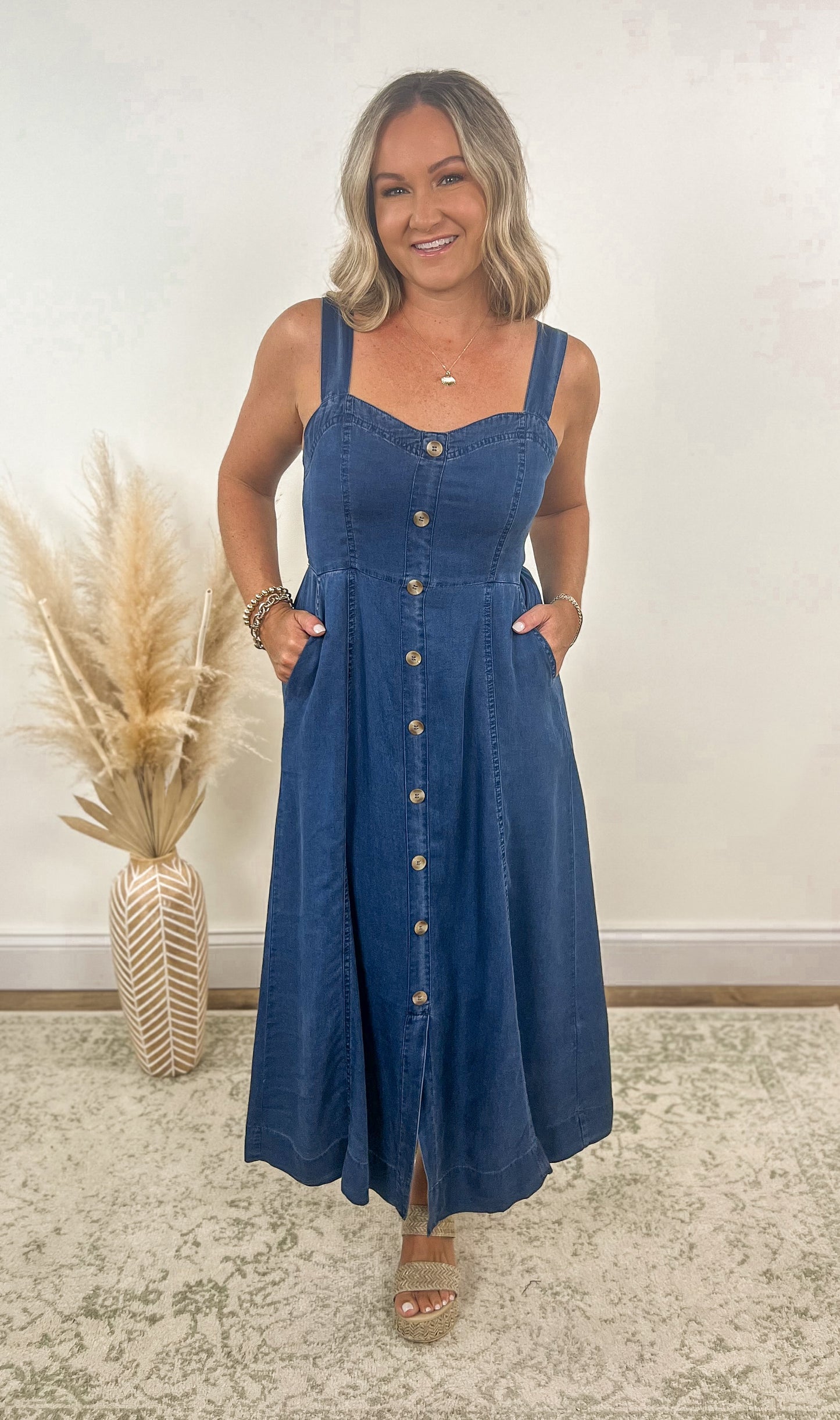 Midnight Chambray Dress