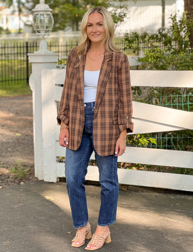Plaid Please Blazer