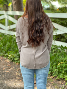 FINAL SALE - Z SUPPLY Driftwood Thermal Top