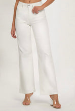 Load image into Gallery viewer, Risen Wide Leg High Rise Denim- White