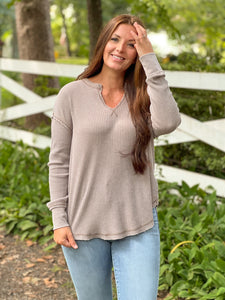FINAL SALE - Z SUPPLY Driftwood Thermal Top