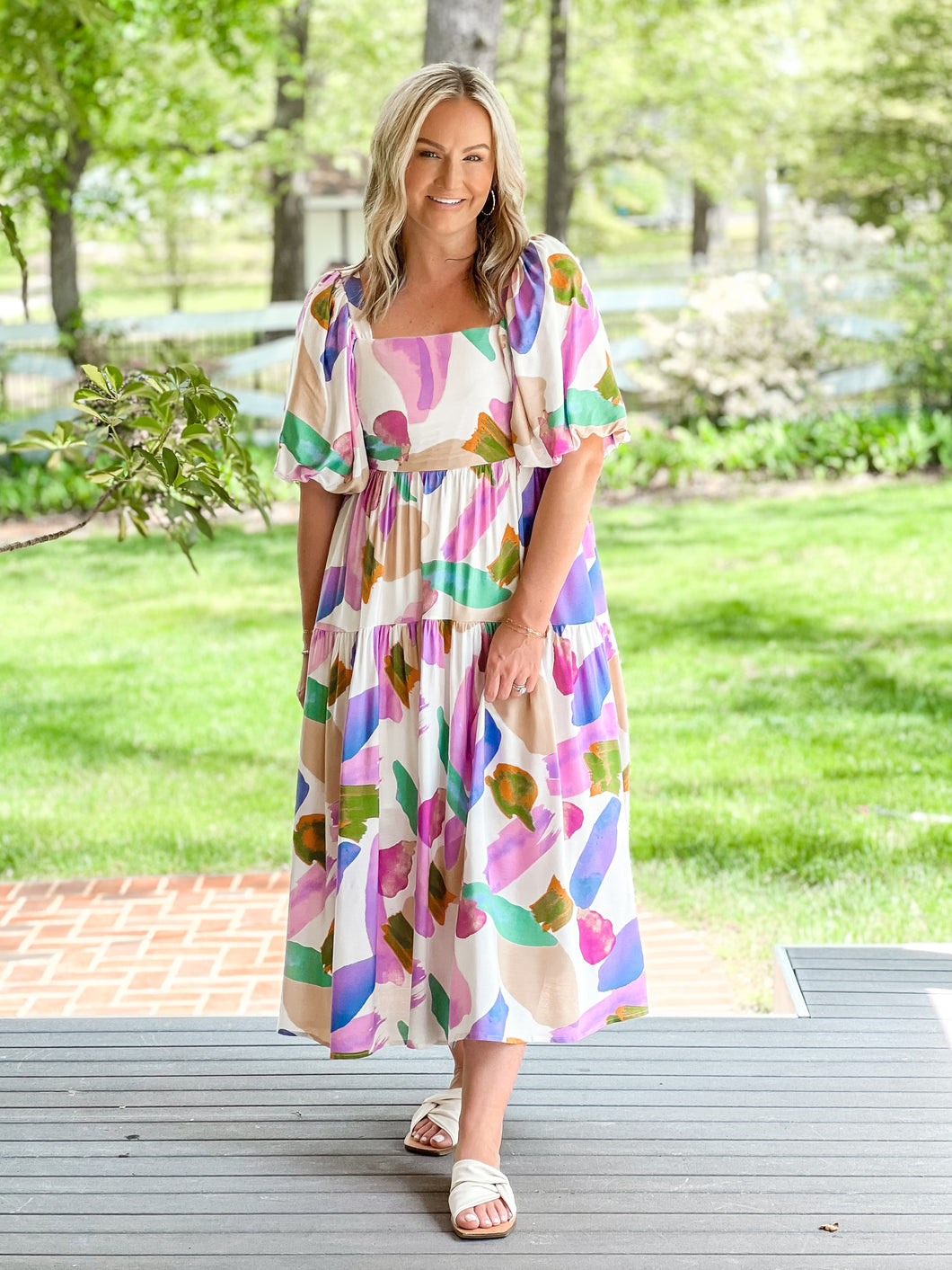 FINAL SALE - Lovely Lavender Midi Dress