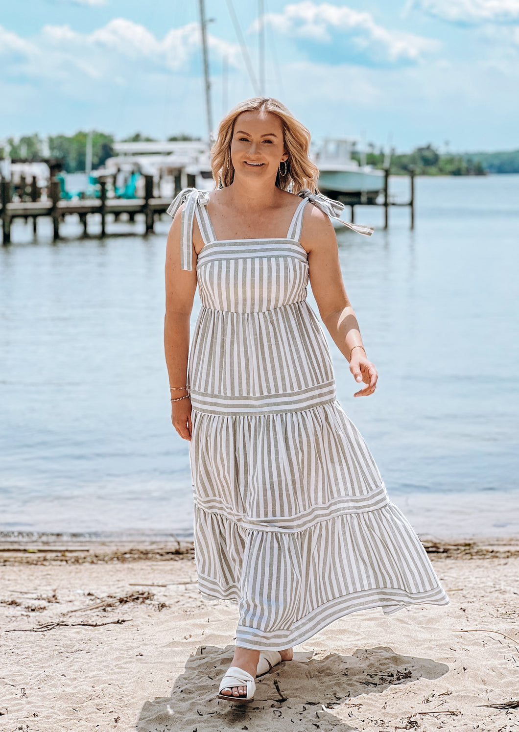 FINAL SALE - Beach Sage Dress