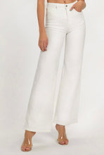 Load image into Gallery viewer, Risen Wide Leg High Rise Denim- White