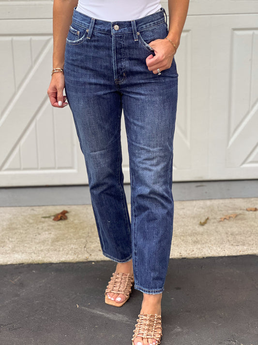 FINAL SALE - PISTOLA Charlie High Rise Straight Ankle- Pacific