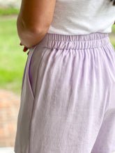 Load image into Gallery viewer, FINAL SALE - French Lilac Tailored Shorts