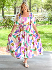 FINAL SALE - Lovely Lavender Midi Dress